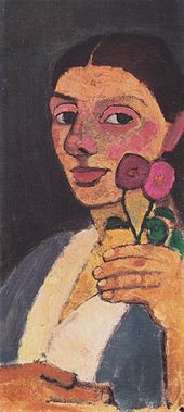 170px-Moderson-Becker_-_Selbstbildnis_mit_zwei_Blumen - 1907