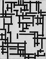 composition Frau im Atelier, van Doesburg composition Frau im Atelier, van Doesburg